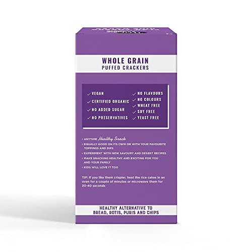 Wise Crack WiseCrack|Organic Rice Cakes -Flax Lovers & Quinoa Power|Gluten Free, No transfat, No Oil, No Cholestrol|125g Each|Pack of 2