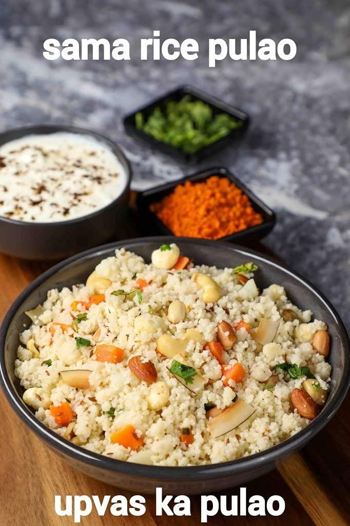 Veganic Veganic Samak Chawal | Sama Rice For Fast | Samvat Ke Chawal | Barnyard Millet | Vari | Bhagar for Vrat | Navratri Upwas Rice | ( / ) (400g)