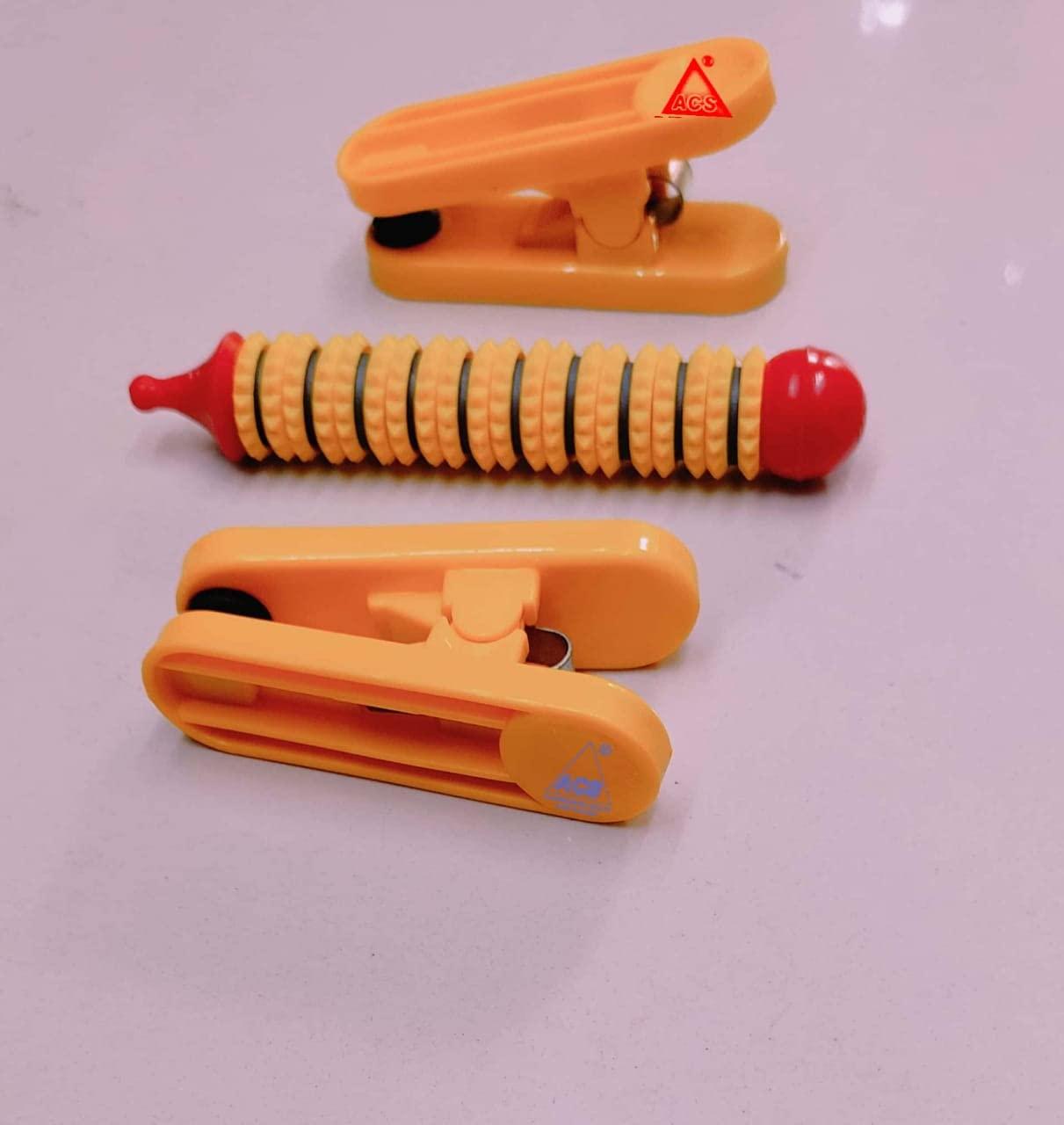 Generic Acupressure Magnetic Finger Power Clips Yellow And Acs magne