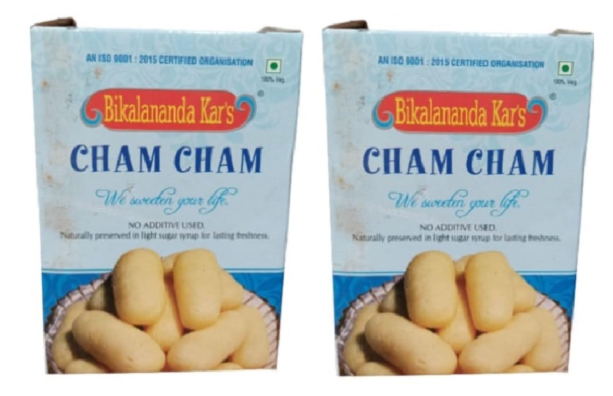 Bikalananda Kar\'s Bikalananda Kar\'s Oriya Sweets CHAMCHAM Indian Mithai - Salepur Mitha, 1KG (Pack of 2)
