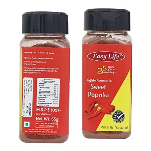 Easy Life Easy Life Combo of Chilli Flakes 65g and Sweet Paprika 70g