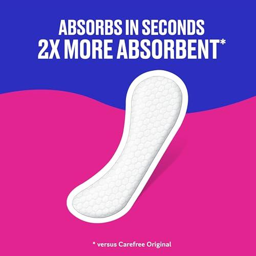Carefree Carefree Acti-Fresh Ultra-Thin Panty Liners, Long To Go, Unscented - 92 Count