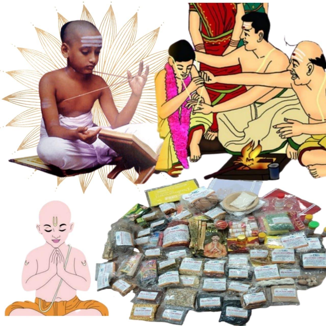 Generic Janeu Sanskar Upnayan sanskar yagyopvit Samskar Dwij sanskar poojan samagri kit prg upnayan sanskar pujan samagri List