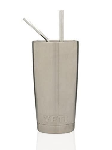 Greens Steel Stainless Steel Straw Set - Reusable Pack of 2 Curved & 2 Wider/ Straight Straws - For Smoothies, Coffee & Drinks - Cleaning Brush Included - Eco-Friendly Solution by Greens Steel (4, Medium)