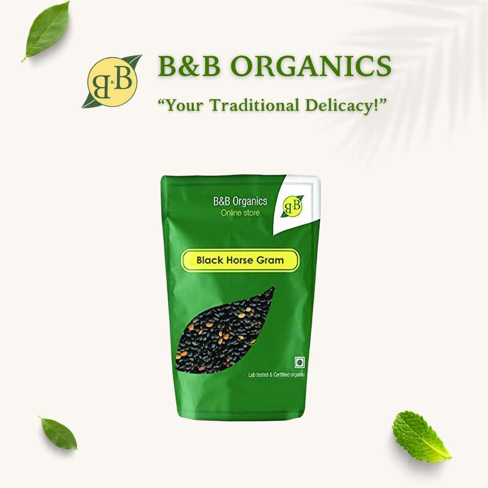B&B Organics B&B Organics Black Horse Gram(900 g)/ Karuppu Kollu Paruppu/Protein Rich & Certified Organic Legume