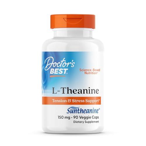 Doctor\'s BEST Doctor\'s Best, Suntheanine L-Theanine, 150 mg, 90 Veggie Caps