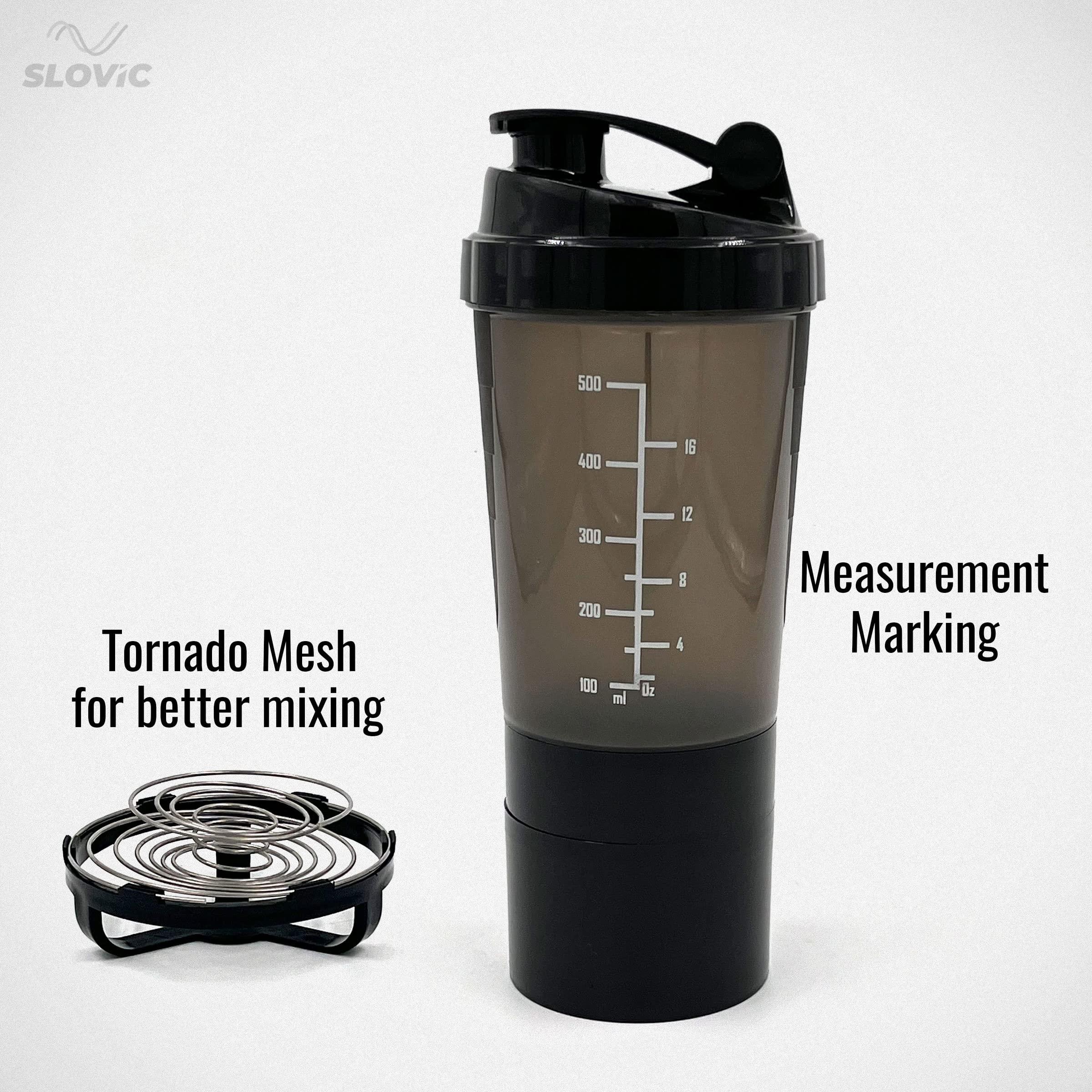SLOVIC SLOVIC Shakers for Protein Shake, Plastic Free Gym Bottles for Men, Odor free Protein Shaker Bottles for Protein Shake, Leakproof Gym Shaker Bottle