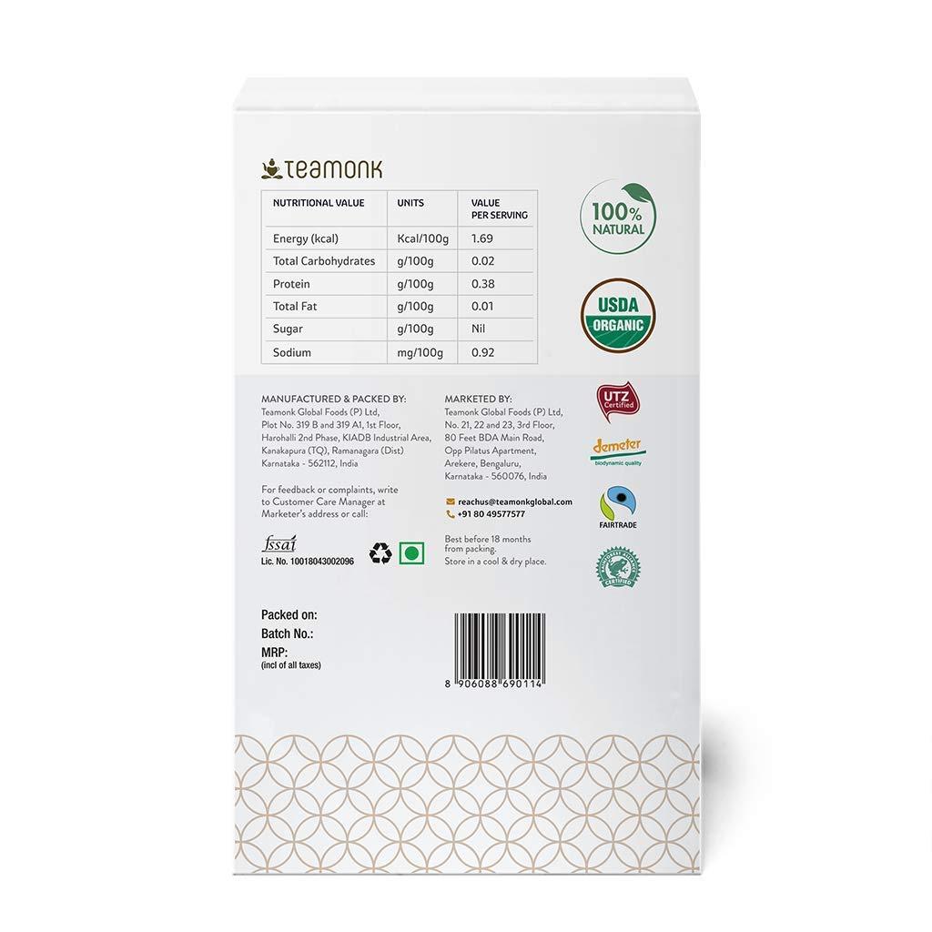 Teamonk Teamonk - Tapas Oolong Tea Leaves 200g (Makes 100 Cups) | USDA Certified Organic Darjeeling Tea | Pure and Herbal Tea | Promotes Overall Wellbeing | No Oils, Artificial Aroma, or Taste Enhancers