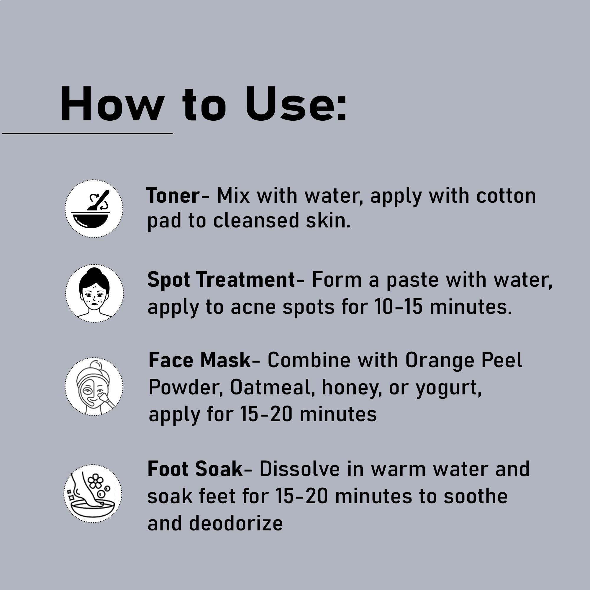 minature Alum Powder by mi nature | Purified Fitkari Alum powder (phitkari) for Skin Care |Water Purify| Pure Alum powder Cruelty Free |Pack of 2 (227g Each)