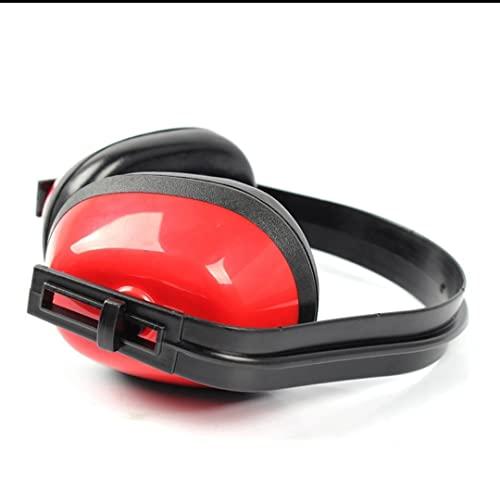 TheMujtaba TheMujtaba Earmuff easily fit different head shapes/sizes Hearing Protection Lighter Weight & um Hearing Protection Red & Black (Pack Of 1)