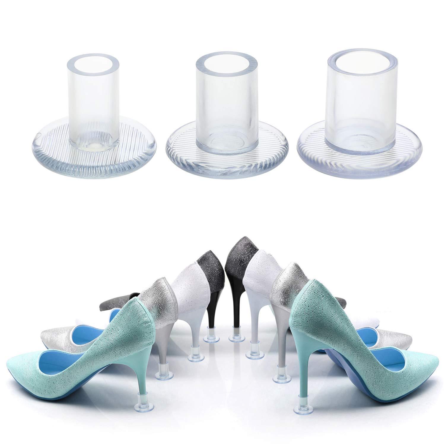 OOTSR OOTSR High Heel Protectors,High Heel Stoppers For Any Weddings&Outdoor Events Protecting Shoe Heels,Stop Sinking At Grass/Gravel/Bricks And Cracks(6 Pairs)