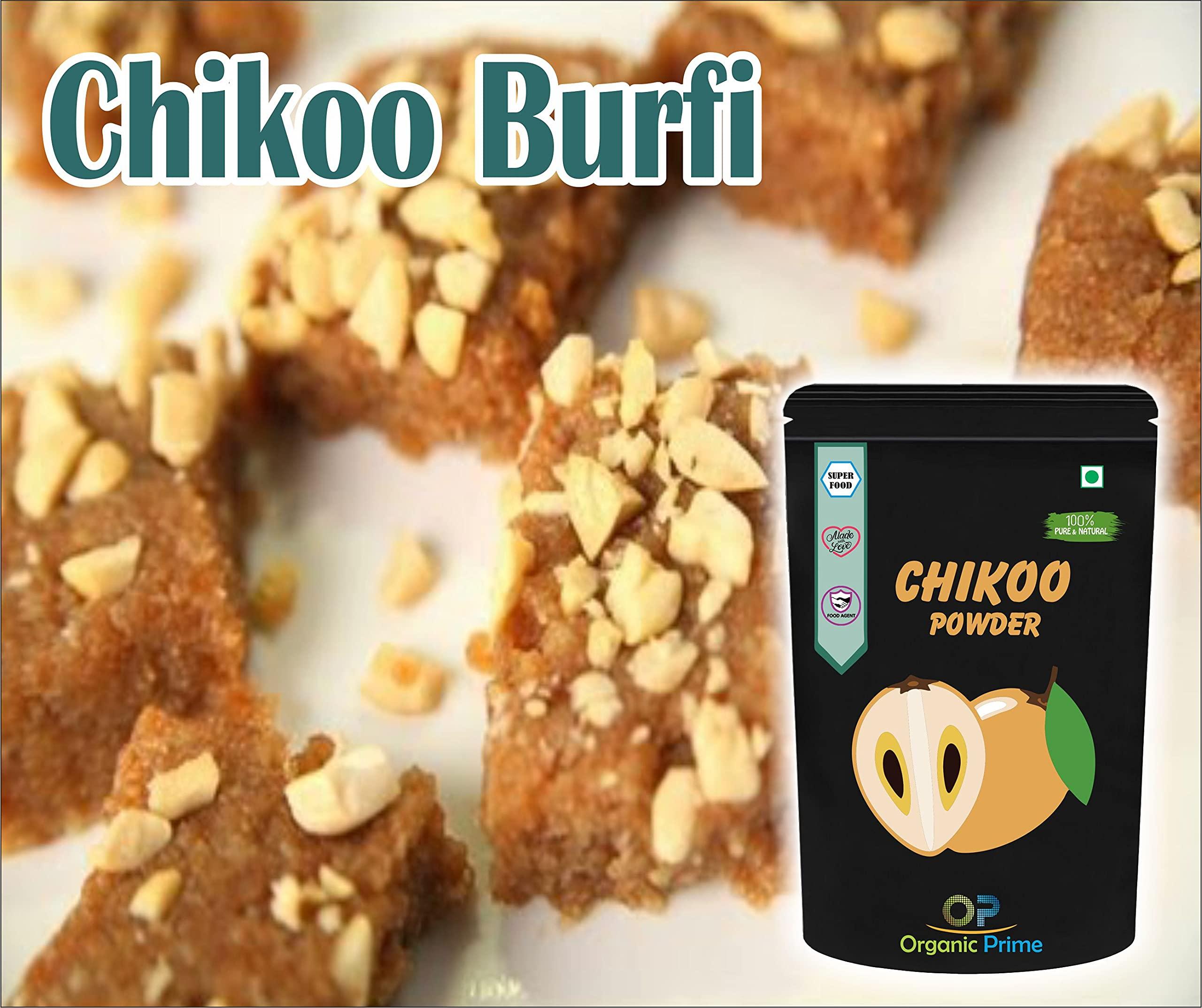 Organic Prime Organic Prime Chiku Powder | Chikoo Fruit Shake Powder | Dry, No Added Sugars and Preservatives - 100 GM by Organic Prime