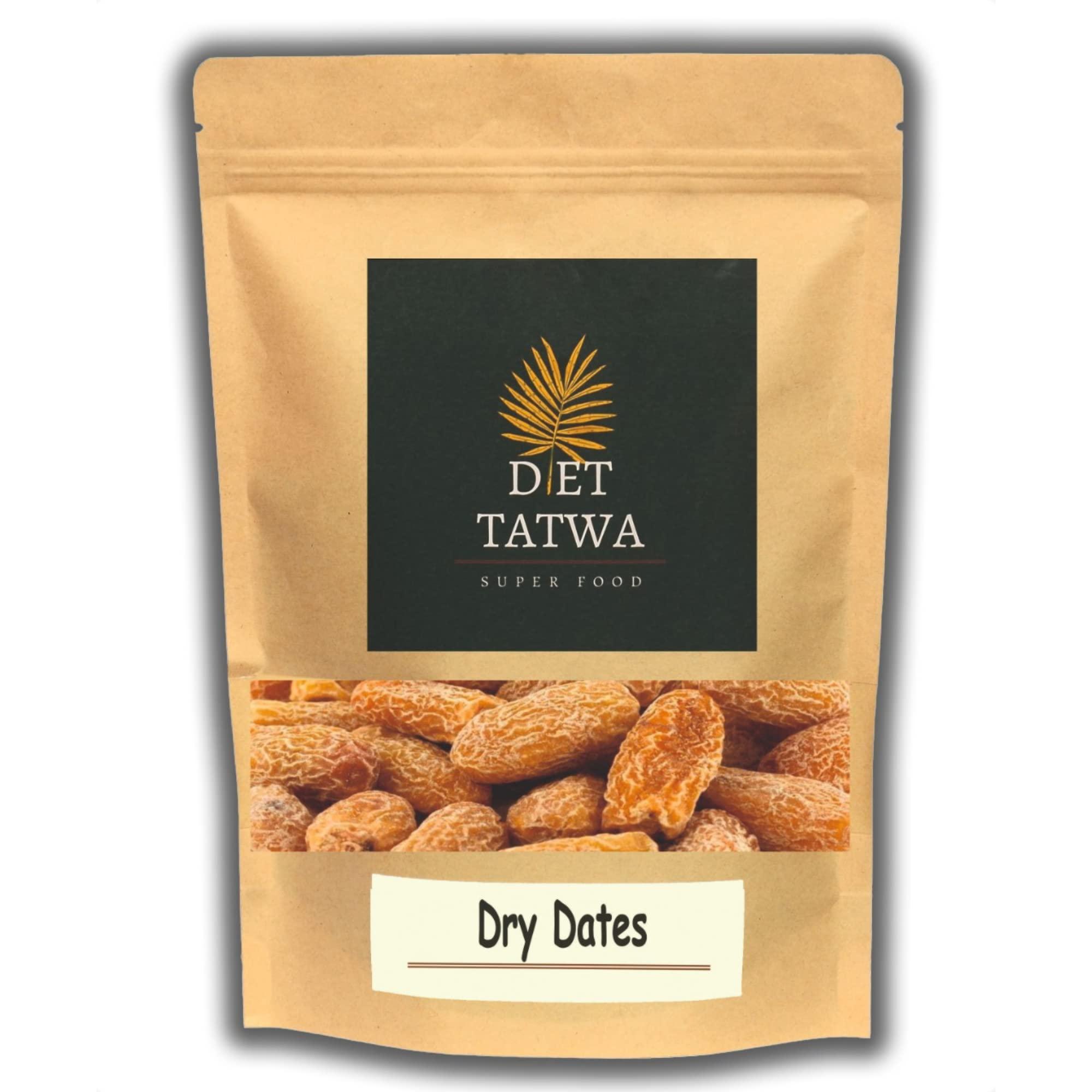 DIET TATWA Diet Tatwa Premium Dried Dates Sukha Khajur/Khajoor | Peela Chuara | Yellow Dry Dates | Peela Sukha Khajoor | Deluxe Size Chuara Dry Fruit | 100g Pack