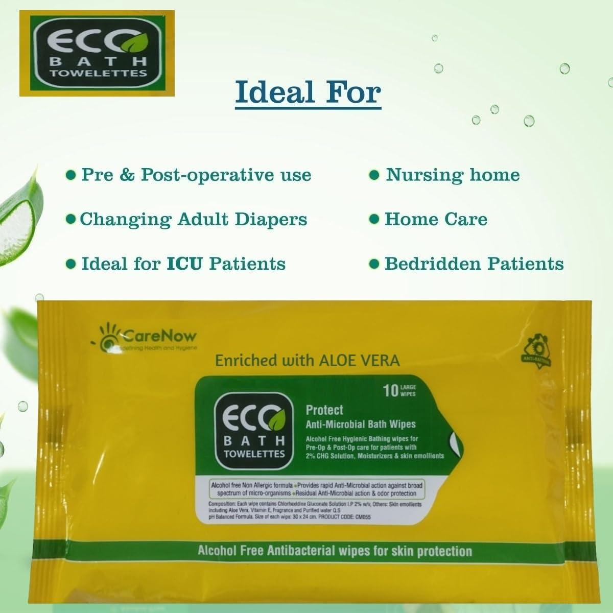 ECO PROTECT ECO PROTECT SKIN ANTISEPTIC WIPES PACK OF 100 WIPES