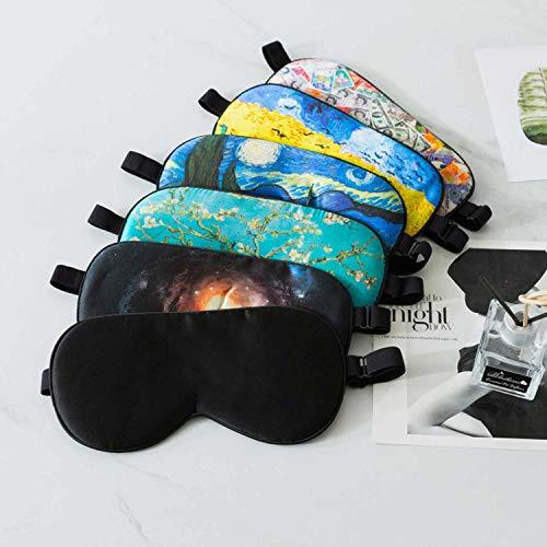 ZIMASILK ZIMASILK 100% Natural Silk Sleep Mask Blindfold,Adjustable Super-Smooth Soft Eye Mask for Sleep with Bag(Pattern 2)