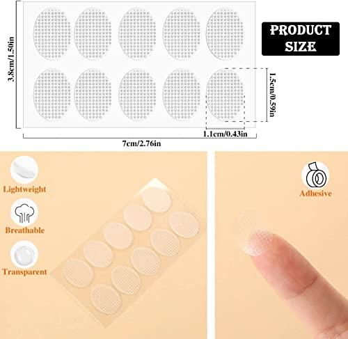 QualiTrue QualiTrue Ear Lobe Tape/Invisible Ear lobe Support Patch For Heavy Earrings, Ear Lifter Transparent Waterproof Medical Sticker Patches for Long Time Wearing Ear Hole Closer (Pack of 30)