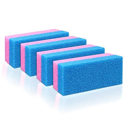 Anapoliz Pumice Bar 4 Pcs Set | Dual Sided Extra Coarse | Exfoliating Foot File | Heel & Feet Scrubber Pumice Sponge | Foot Pad Buffer Callus Remover | Synthetic Pumice Stone for Dry Skin Pedicure |By Anapoliz