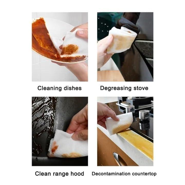 KBDev KBDev 80 pcs Kitchen Cleaning Wipes | Strong Decontamination Kitchen Wipes | Disposable Kitchen Wet Wipes Household Cloth Towel For Removing Grease Stains And Cleaning Glass Table Wet Tissue Wipes