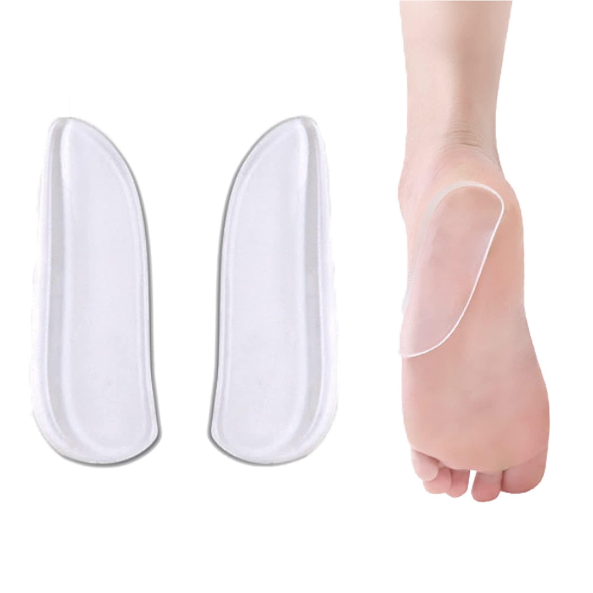 MARS WELLNESS Mars Wellness Medial & Lateral Heel Wedge Silicone 2 Pairs - Universal - Adhesive Shoe Insert for Knock Knee Pain, Bow Legs, Foot Alignment - Pronation, Supination