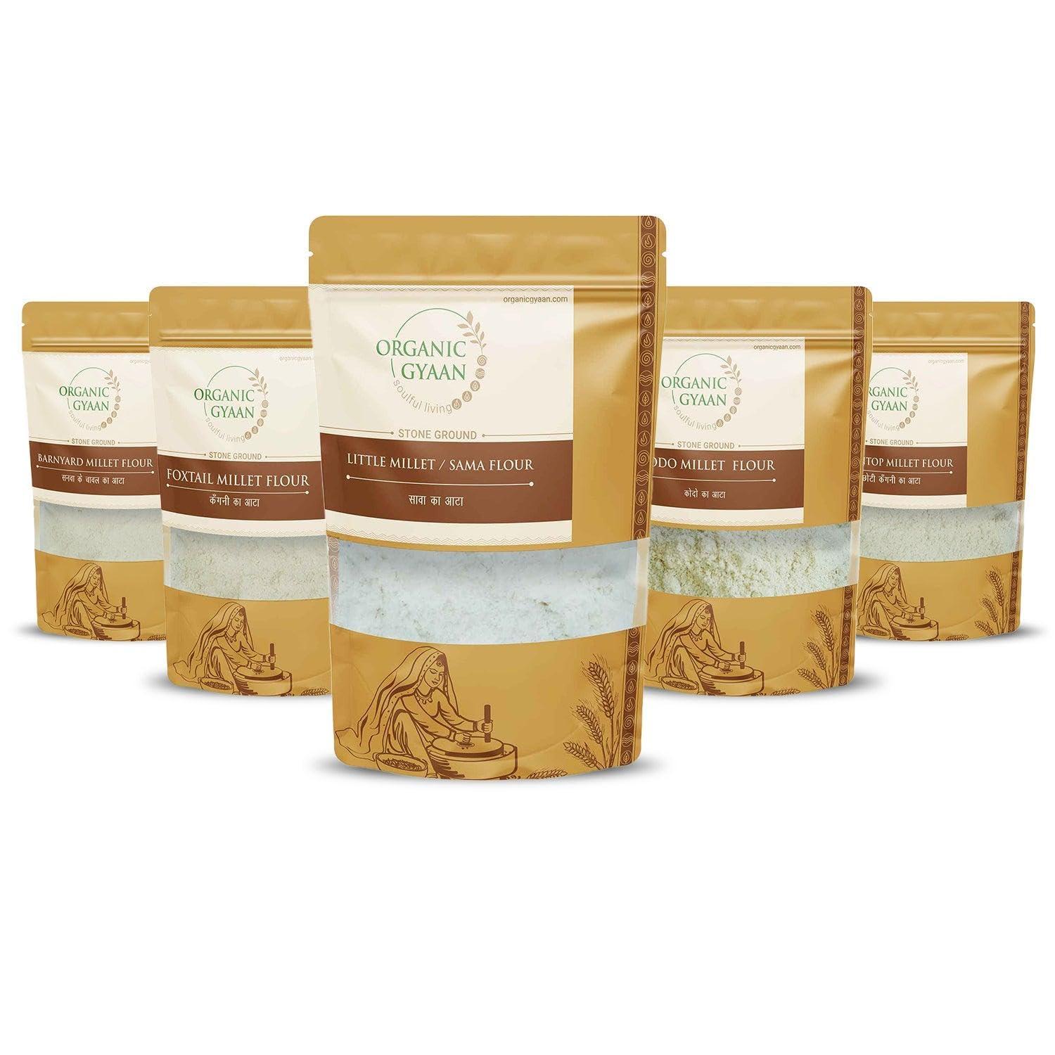 ORGANIC GYAAN Organic Gyaan Siridhanya Millet Flour/Atta/Activated Flour 4.5kg