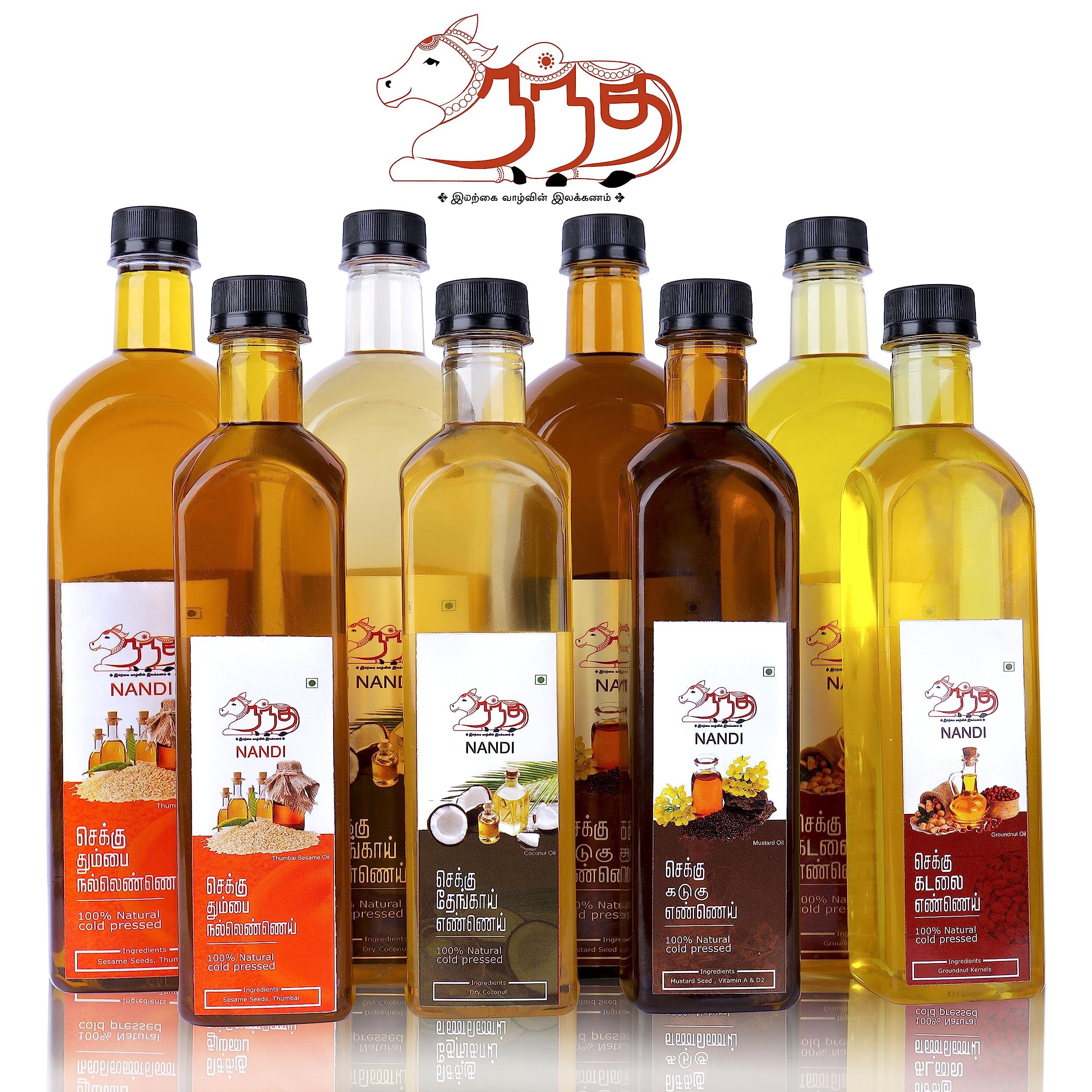 NANDI Nandi Premium Cold Pressed Thumbai Seasame Oil (thumbai nallennai) (500 ml)