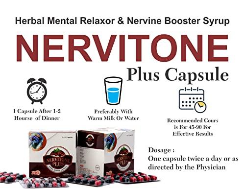 NORTHINDIA PHARMA HERBAL NORTH INDIA PHARMA NERVITONE PLUS CAPSULES Pack of 2 Relax and Tone up the entire nervous system