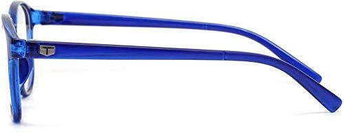 Optify Optify® Round Zero Power Unisex Anti-glare Blue Light Blocking Computer Glasses (Blue)