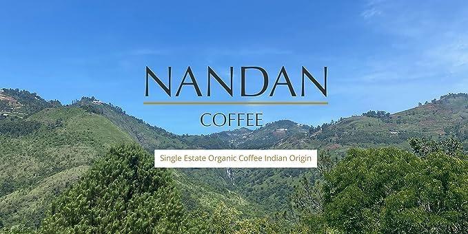 Nandan Coffee Nandan Coffee Organic Roasters Espresso Medium-Dark Roast Arabica Robusta Blend Coffee Powder, 250gms - Perfect for Stovetop Espresso Machine