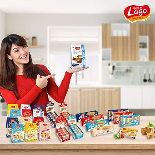 Lago Lago Mini Party Sugar Free Wafer Cocoa | Crispy Wafer with Cocoa Cream - 125g