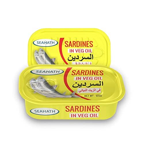 Oceans Secret Seahath- Sardines in Vegetable Oil, 125g (Pack of 18)