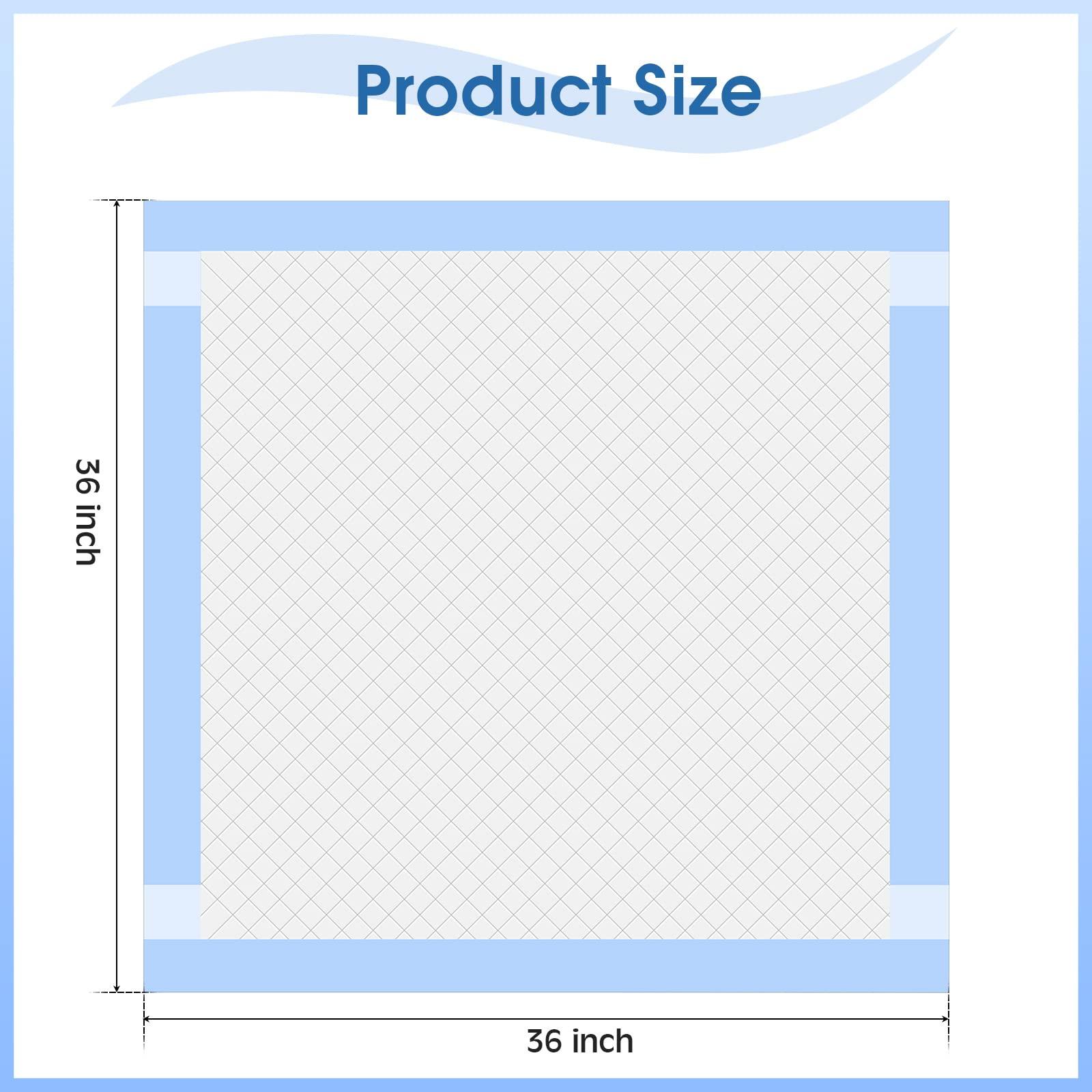 B BEARALS Bearals Disposable Bed Pads with Adhesive Strips, 36x36 Inch, X-Large Disposable Bed Pads for Incontinence, Ultra Soft Disposable Underpads (Pack of 30)