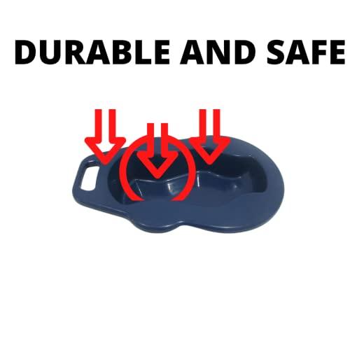 Scientific Indian Scientific Indian I Bed Pan with Lid for Male Female Elderly Patient I Urine Pot Collector I Hospital Grade Polypropylene (WIDE BED PAN + MALE URINAL)