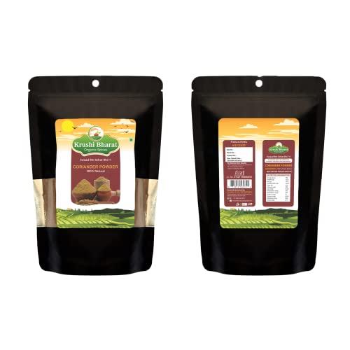 Krushi Bharat Krushi Bharat Organic Coriander Powder Masala/ Dhania Powder/ Kothamalli powder/ Kothamailli podi/ Kothamalli thool/ methi powder 100% Natural (250g)