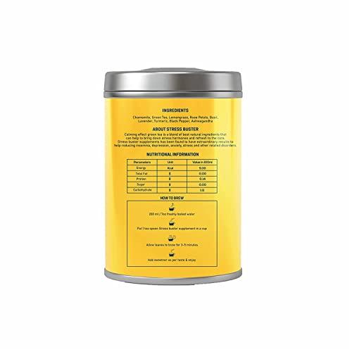 Chai Nushka Chai Nushka Nau Sutra Masala Tea And Chamomile Stress Buster Tea Combo | 100gm And 50gm | Pack Of 2 | Herbal Stress Relieving Caffeine Free Tea | Supports Whole Body Stress Wellness