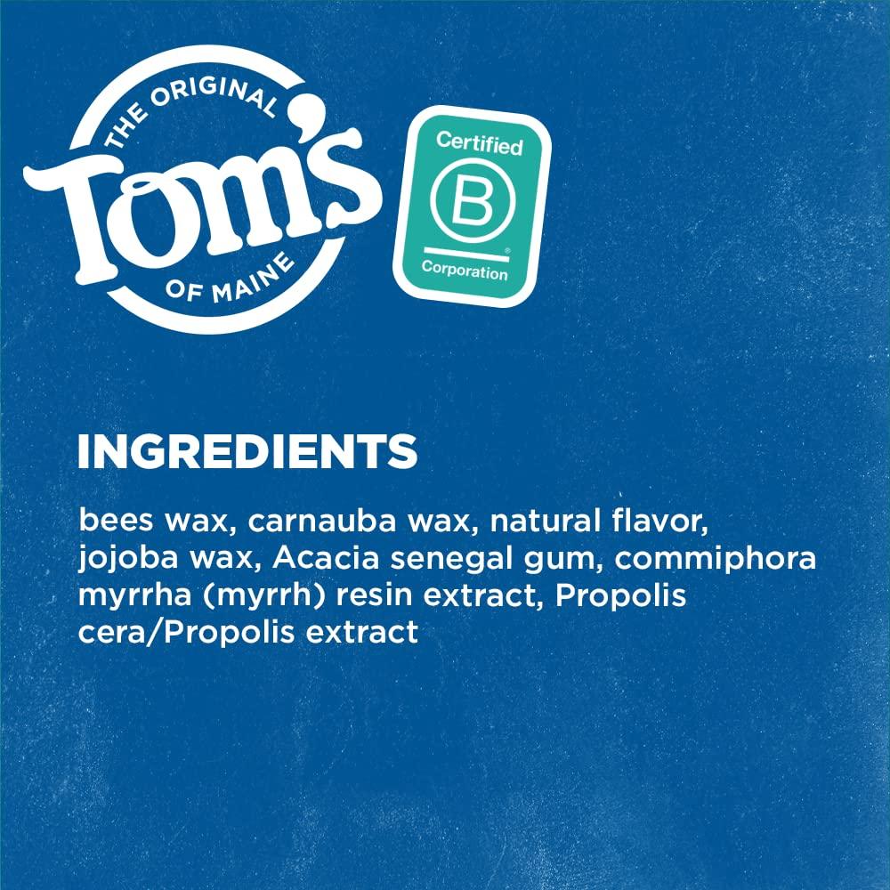 Tom's of Maine Tom\'s of Maine Naturally Waxed Antiplaque Flat Floss Toothpastes