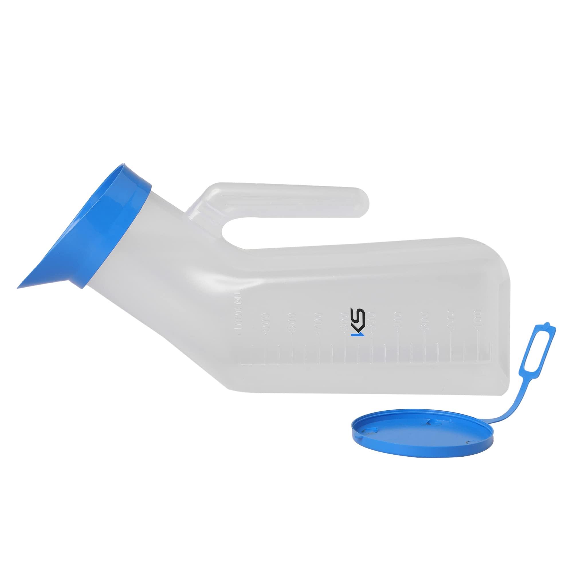 Kashi Surgicals Kashi Surgicals Unisex Polypropylene Autoclavable Urinal (1000 ML) (Pack of 2)
