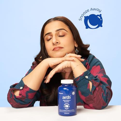 ARTH Arth Sleep Gummies | 30 Plant-Based Melatonin Gummies (5mg) with Chamomile, Passion Flower Extract & L-Theanine | Supports Deep Sleep & Relaxation | Safe, Non-Addictive Sleep Aid with No Added Sugar