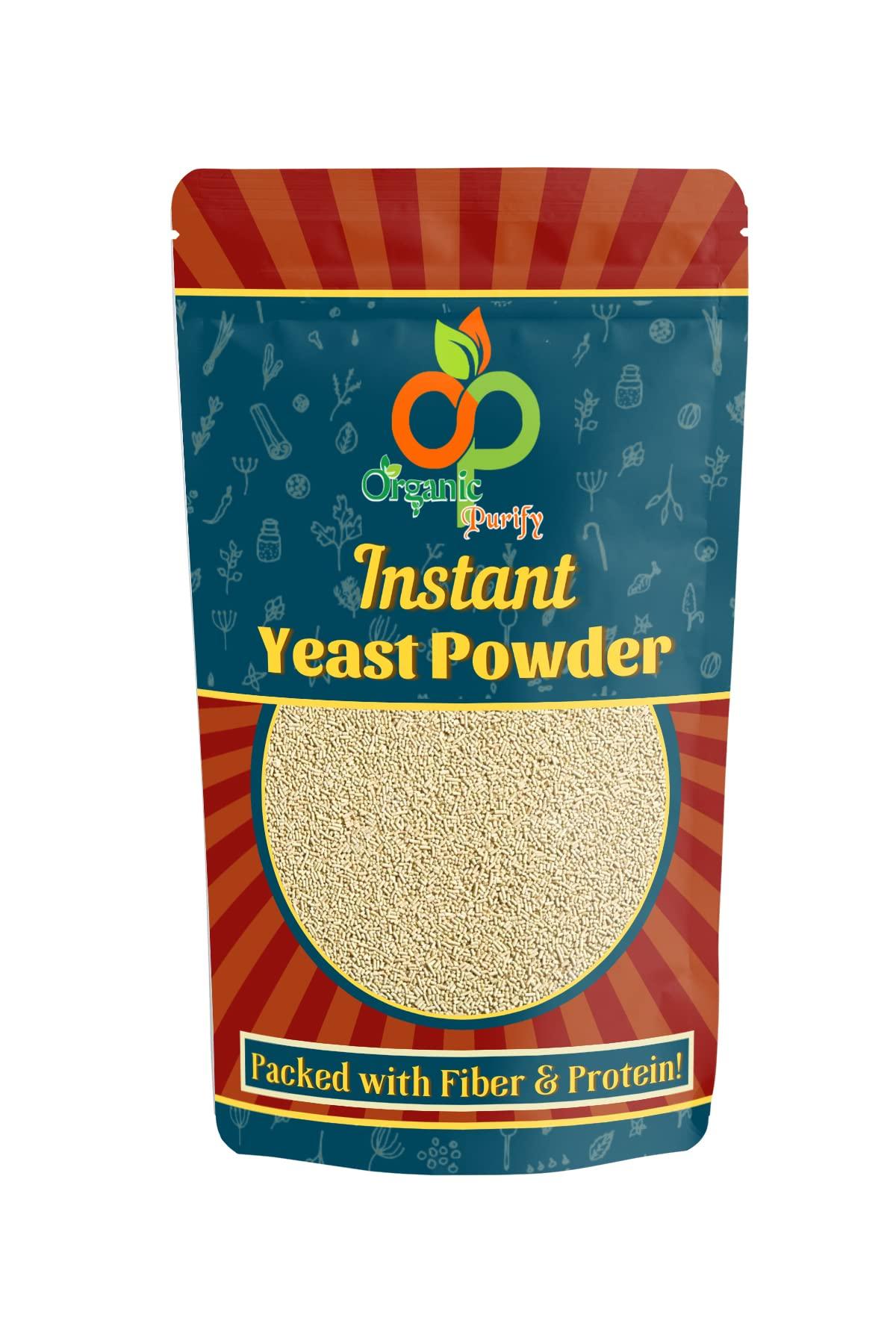 ORGANIC PURIFY Organic Purify Active Dry Yeast Powder, Instant Yeast, Yeast for Baking Pizza, Yeast for Breads, Dry Yeast 400GM