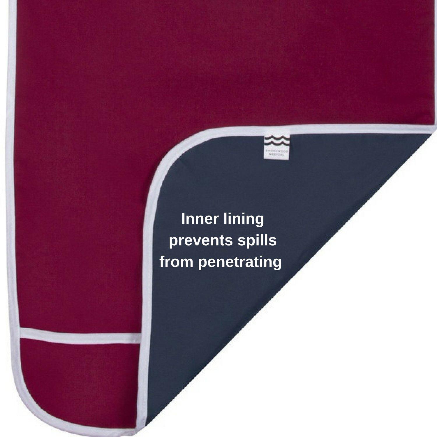 Shorewood Medical Adult Bibs, Clothing Protector- Absorbent, Waterproof. Keeps Mealtime Neat.