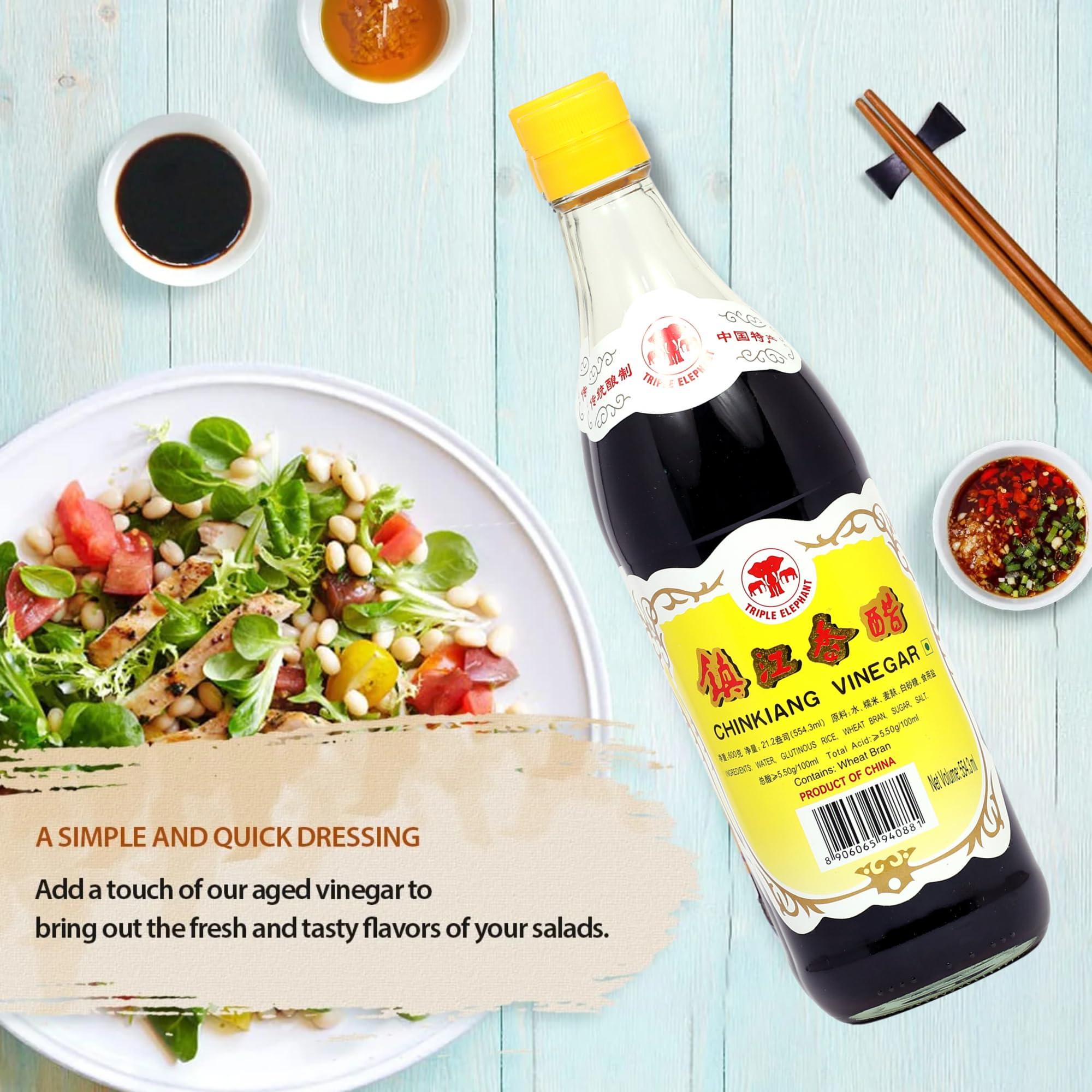 Freshos Triple Elephant Chinkiang Vinegar, 554.3 ml / 21.16 oz / 600 g