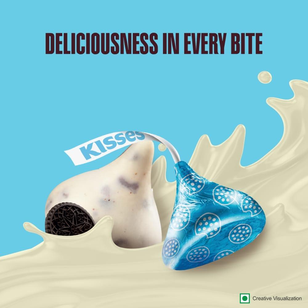 HERSHEY'S HERSHEY\'s Kisses Cookies \'N\' Creme Chocolate|Melt-In-Mouth Delights|Individually Wrapped 100.8G