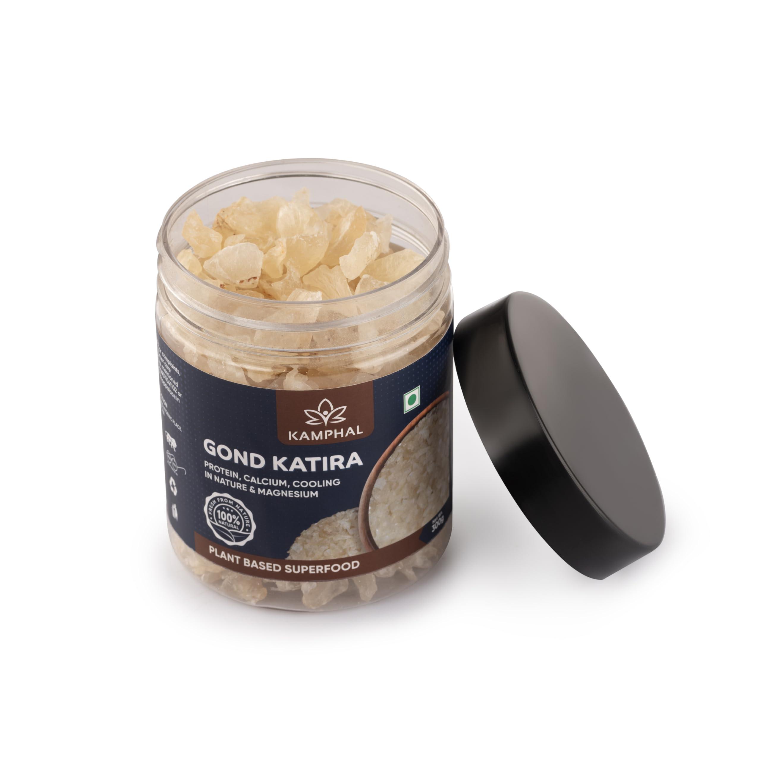 Kamphal Kamphal Gond Katira Pure - 300 Gm | Tragacanth Gum | High Cooling Properties | 100% Natural Superfood Edible Gum