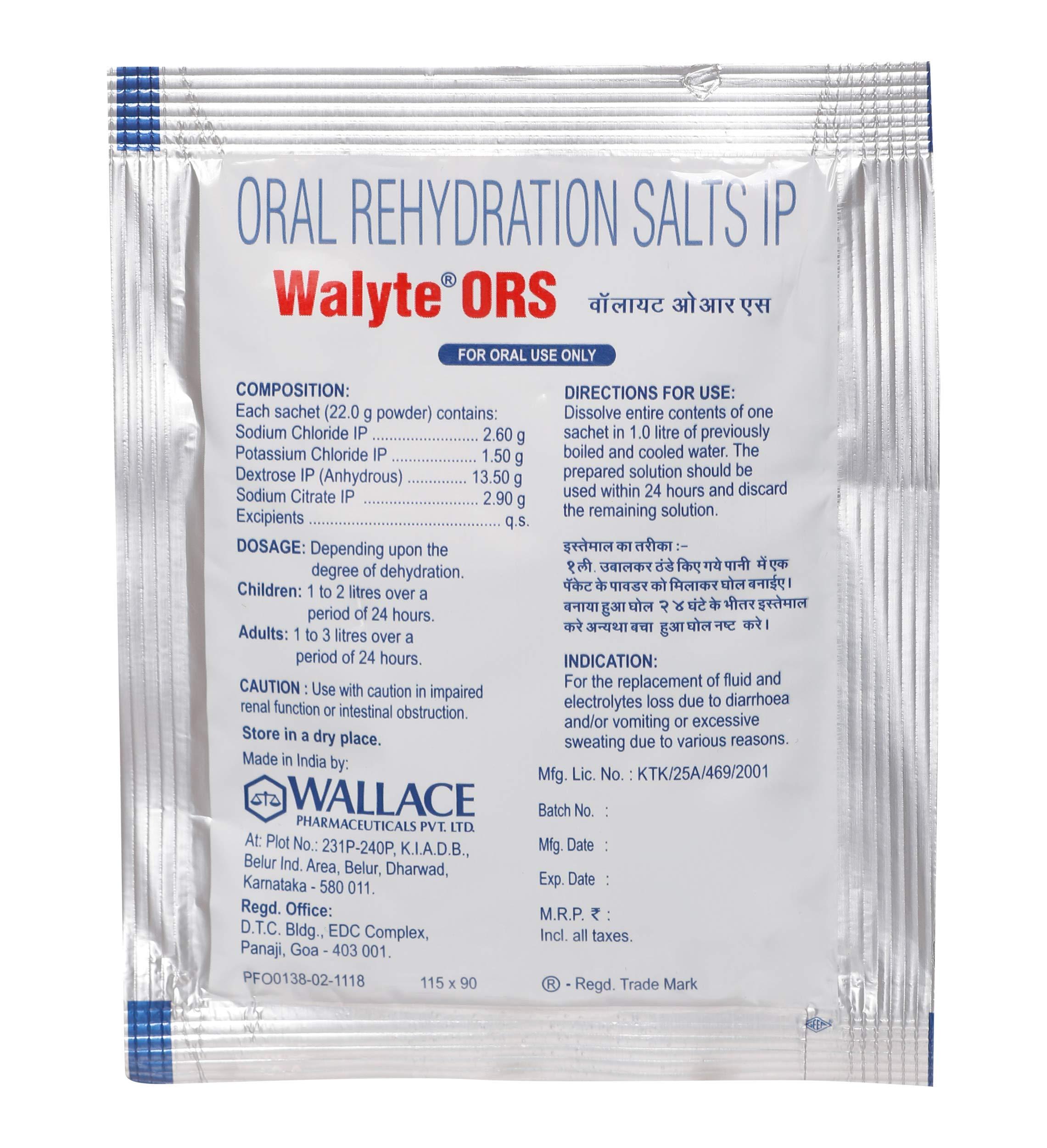 Walyte Walyte ORS Orange Flavour Powder - 22 gm