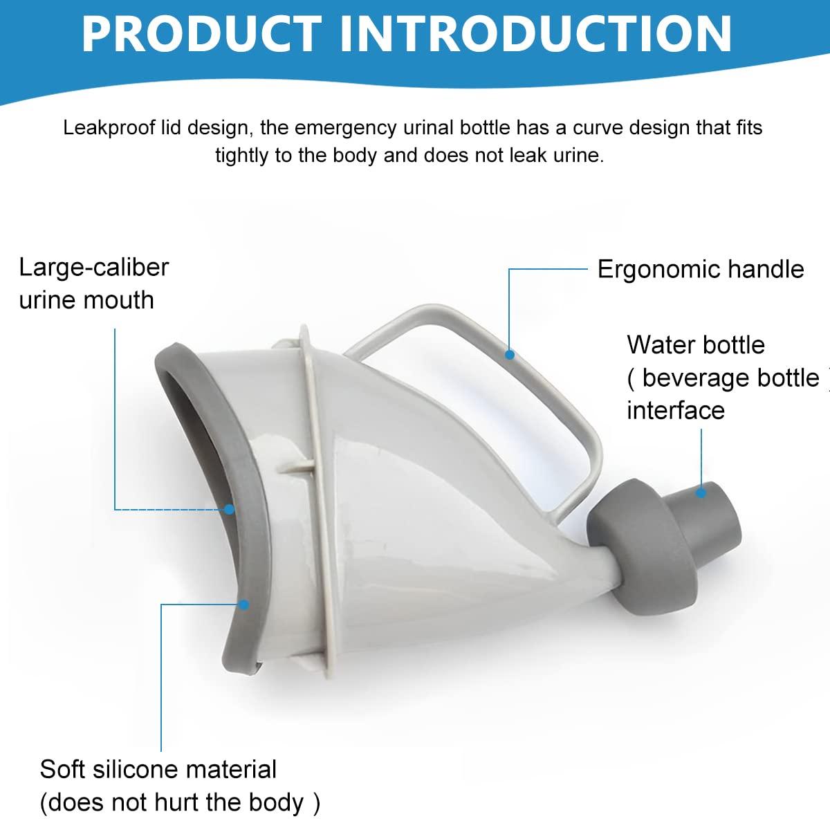 HANNEA HANNEA 4pcs Urine Bags for Men Women, 700ml Outdoor Emergency Car Urinal Pee Bag, Gel Vomit Bag for Travel Traffic Jam Children Patient Pregnant