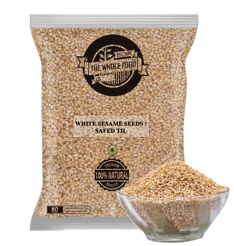 The Whole Food Co. The Whole Food Co. - Premium White Sesame Seeds (Safed Til), 500g