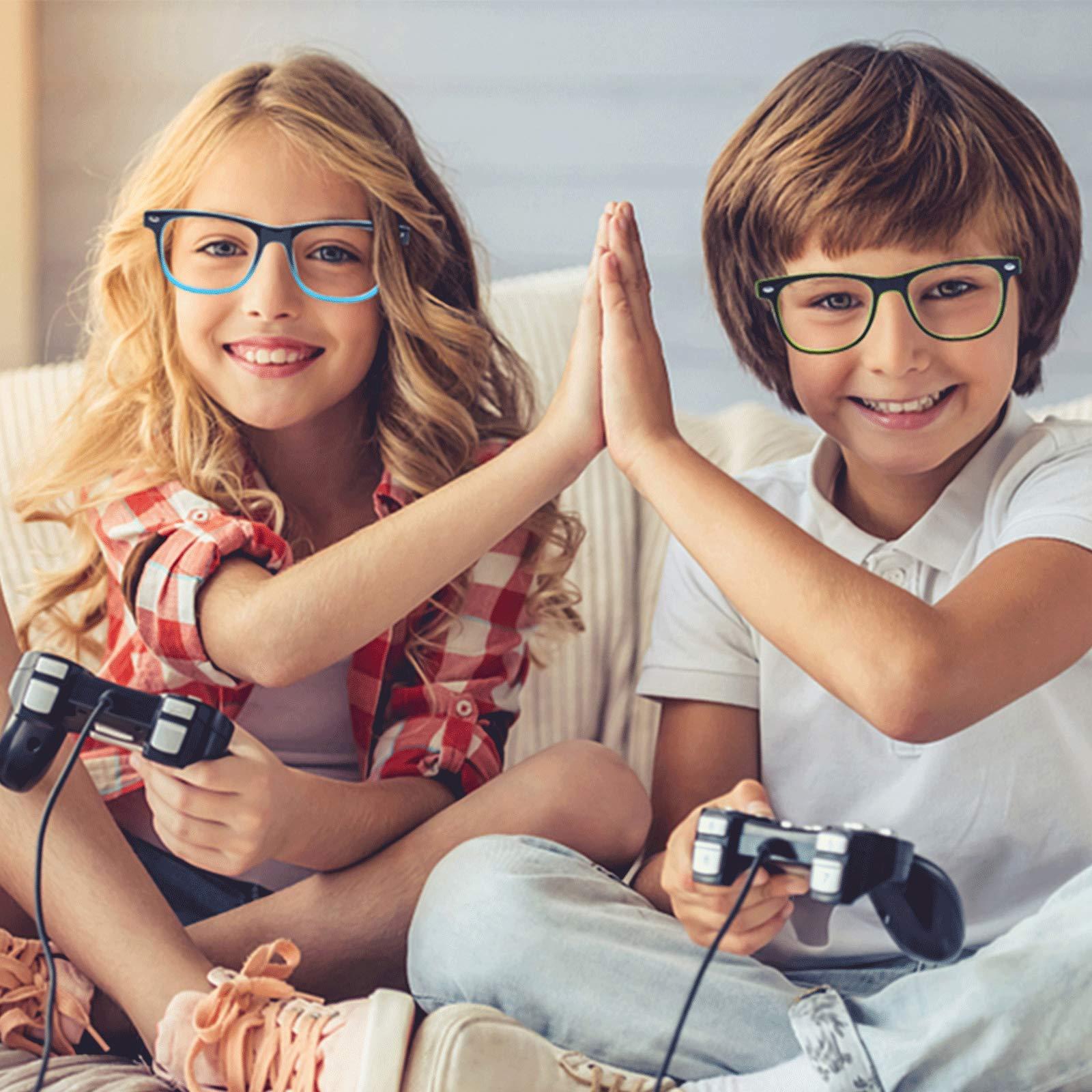 Outray Outray Kids Computer Blue Light Blocking Glasses for Boy and Gilr Anti Eyestrain 2185c1 Black