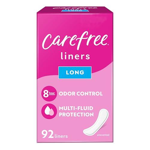 Carefree Carefree Acti-Fresh Ultra-Thin Panty Liners, Long To Go, Unscented - 92 Count