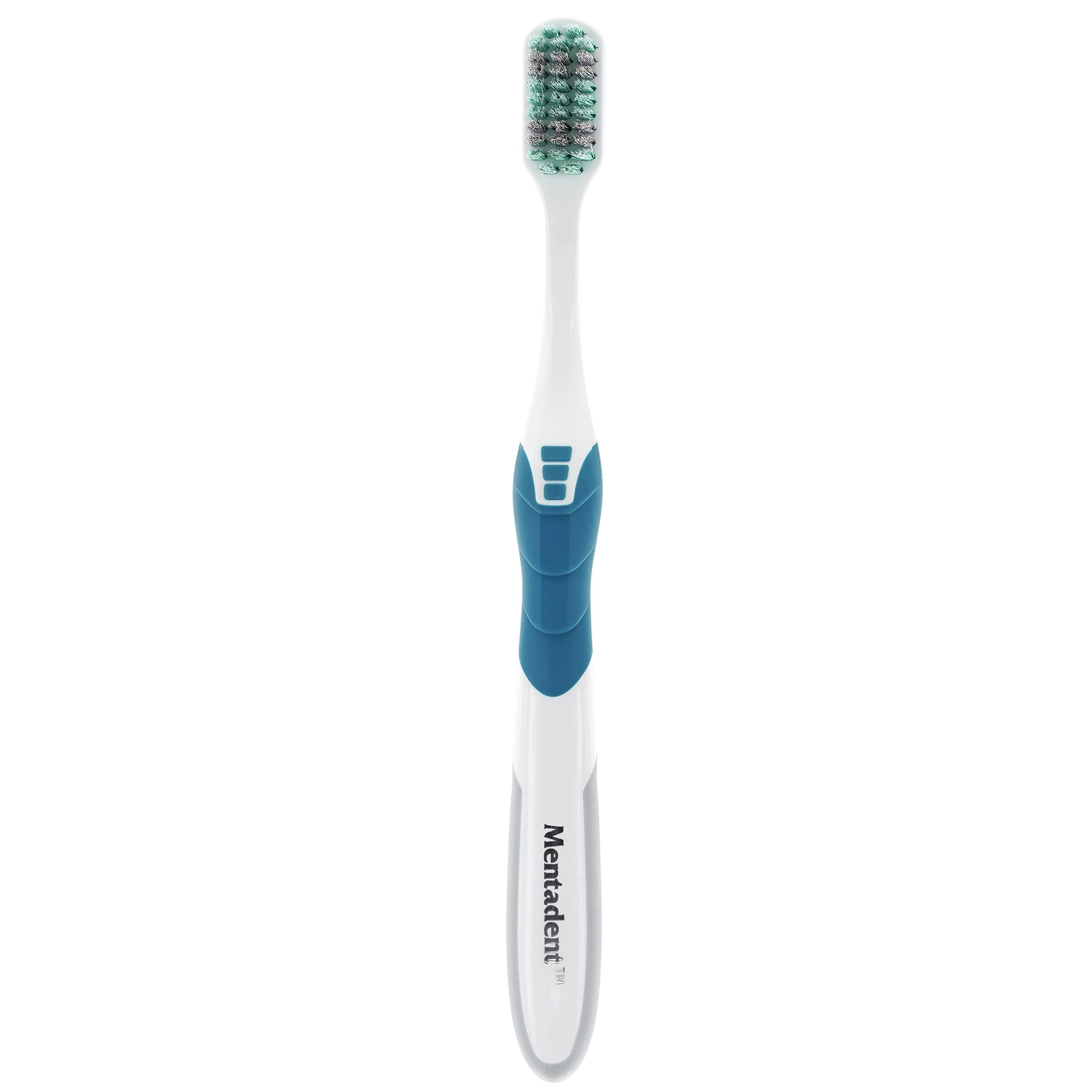 GuruNanda GuruNanda Mentadent Toothbrush Soft Toothbrush for Kids & Adults, Tooth Brush for Teeth Whitening, Travel Toothbrushes, Soft Bristles for Your Sensitive Gums, Multicolor (20-22-001-08108-24)