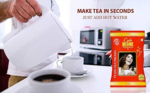 Cafe DESIRE I DRINK SUCCESS Cafe DESIRE I DRINK SUCCESS Instant Plain Tea Premix Red Range Combo 3Kg | 3 x 1Kg | Makes 250 Cups | Milk not required | Just add hot water | Manually and all Vending Machine Suitable