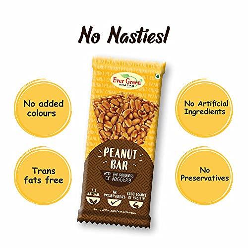 EVERGREEN SNACKS Evergreen Snacks - Peanut Chikki Bar - (30gm X 10pcs)